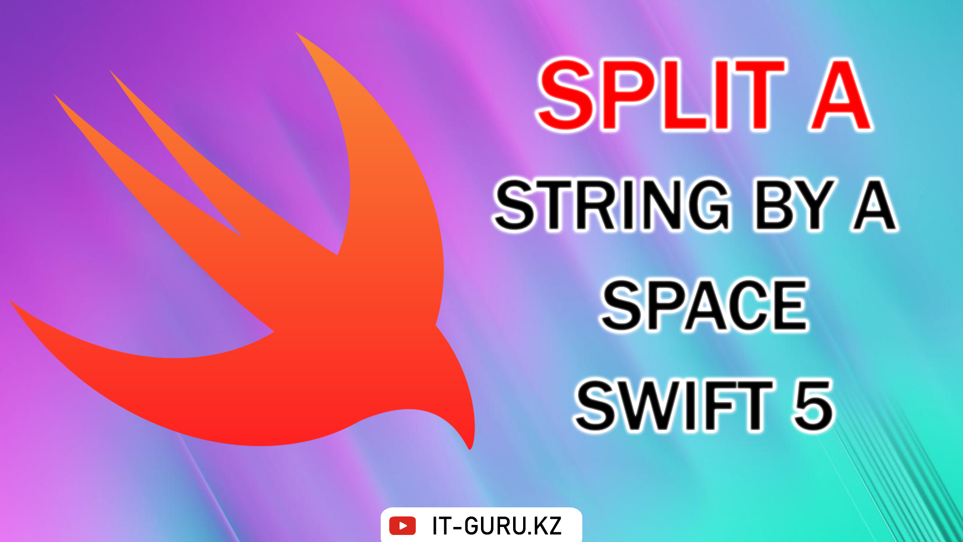 How to split a string by a space - Swift 5